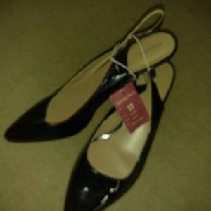 Patent Leather Slingback Sandals